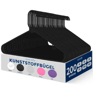 SereneLife must ABS riidepulk komplekt 200 tk
