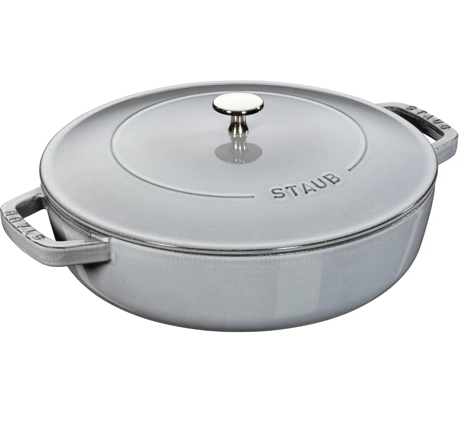 STAUB malmpott grafiit-hall 28 cm eestvaade