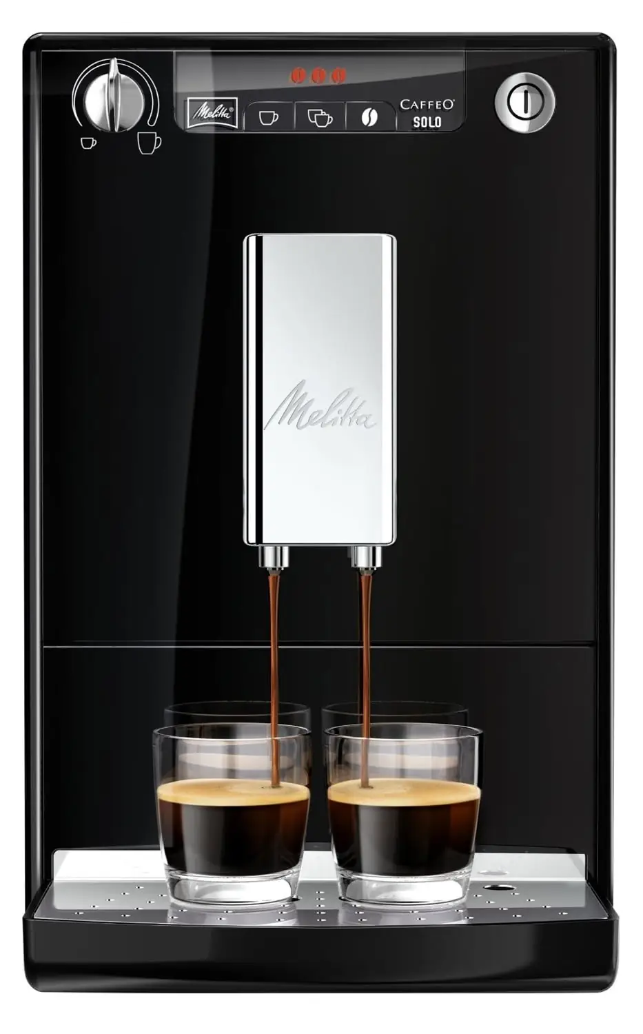 Melitta Solo kohvimasin eestvaates plastikust korpusega