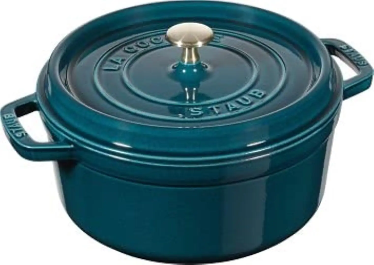 STAUB kasutatud malmpott 24 cm eestvaates koos kaanega