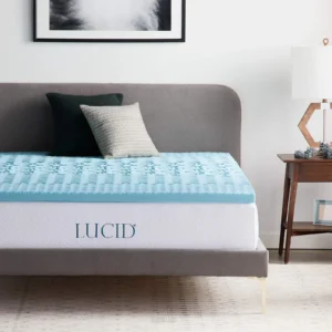 LUCID geelmemory topper mõõtudega 135x190 cm eestvaates