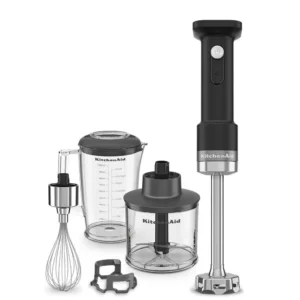 Kasutatud KitchenAid käsimikser eestvaates must