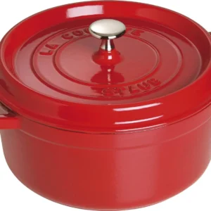 STAUB malmbräter 24 cm eestvaade koos kaanega