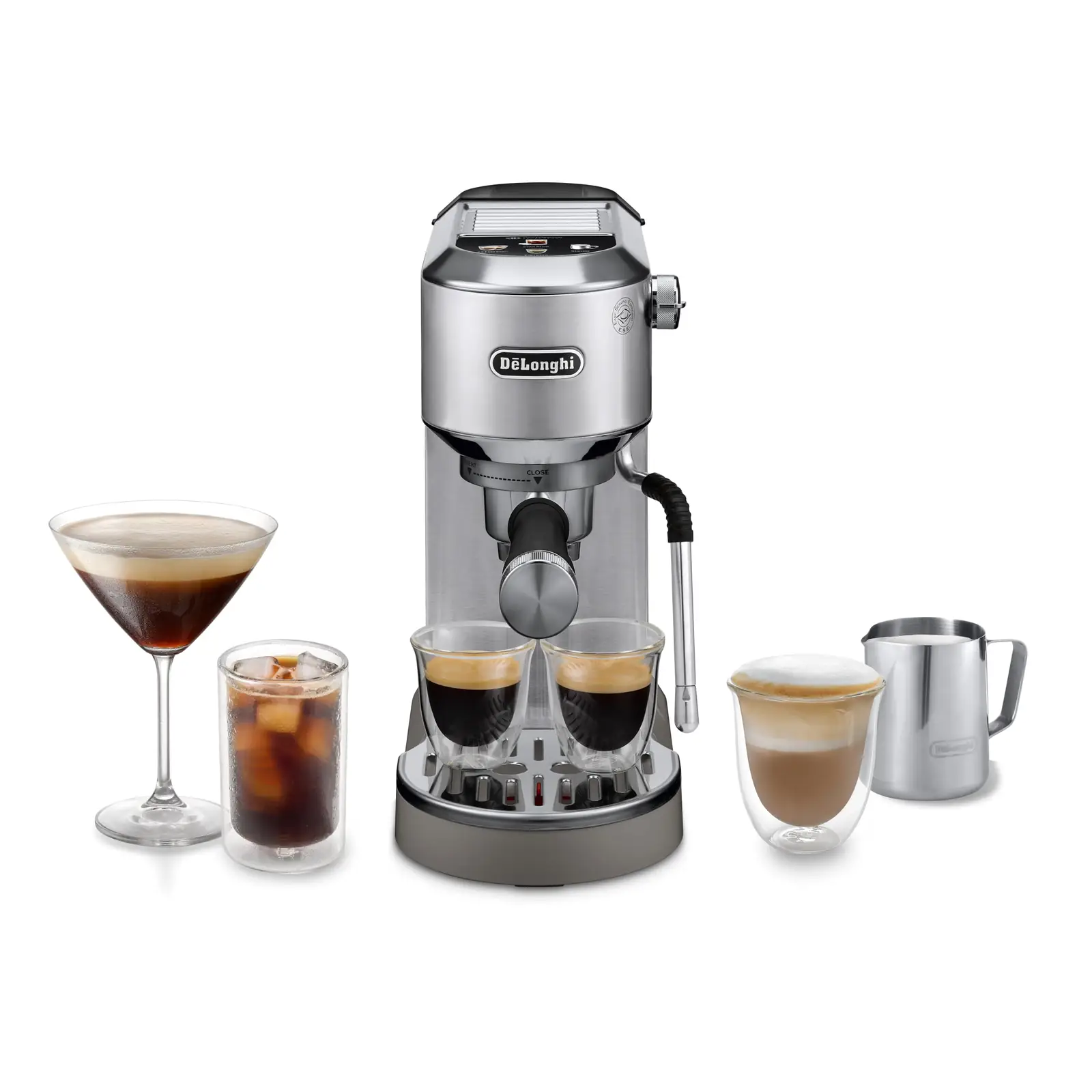 De'Longhi EC890.M espressomasin metallkorpusega eestvaates