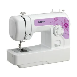 Brother J17s õmblusmasin eesvaade plastkorpusega