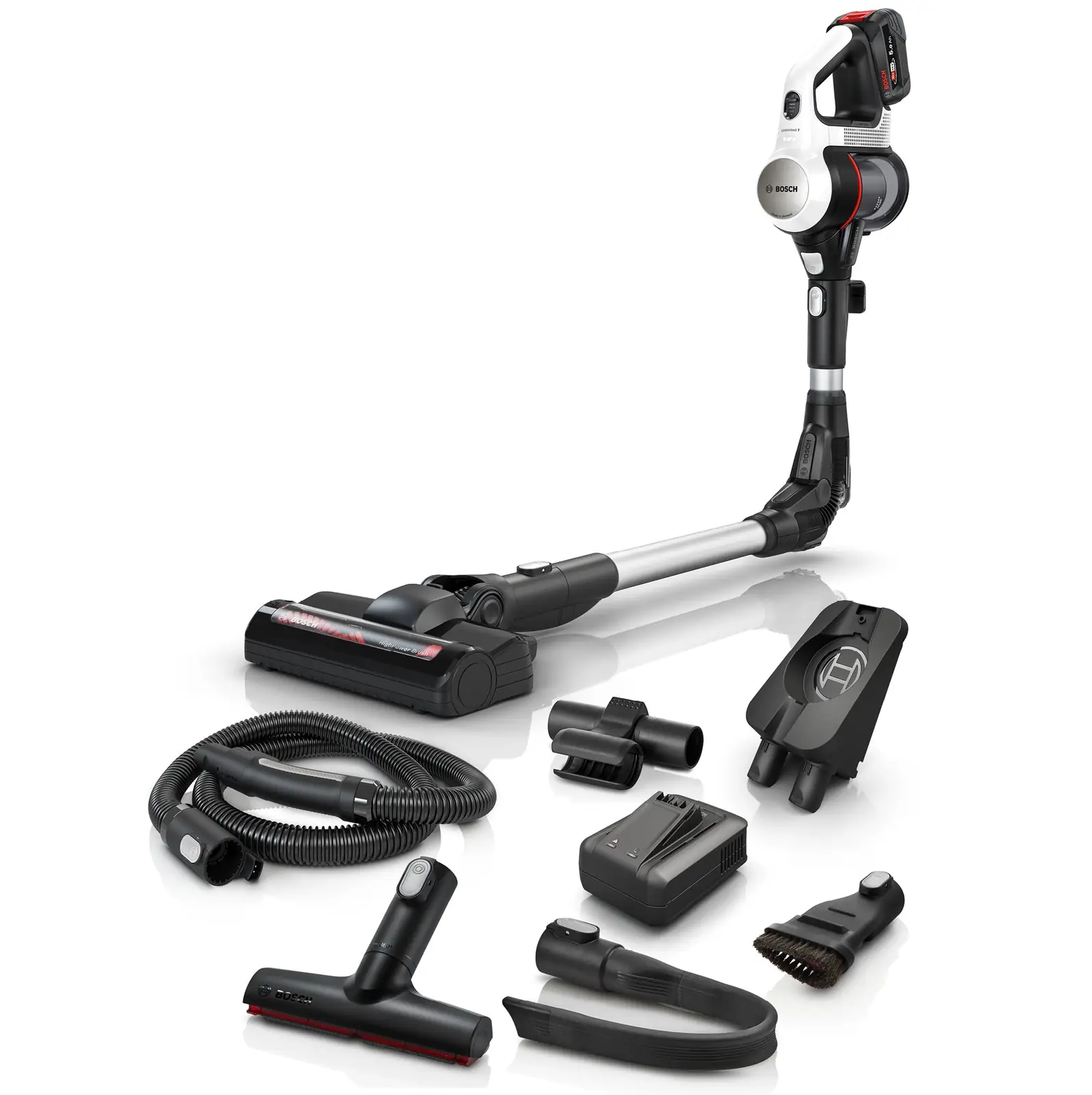 Bosch BSS715CARP juhtmevaba varrestolmuimeja külgvaates