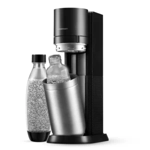 sodastream DUO seadme esivaade koos 1 l klaaspudeliga