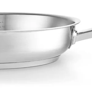 Fissler 28 cm roostevaba praepann ülevalt vaates