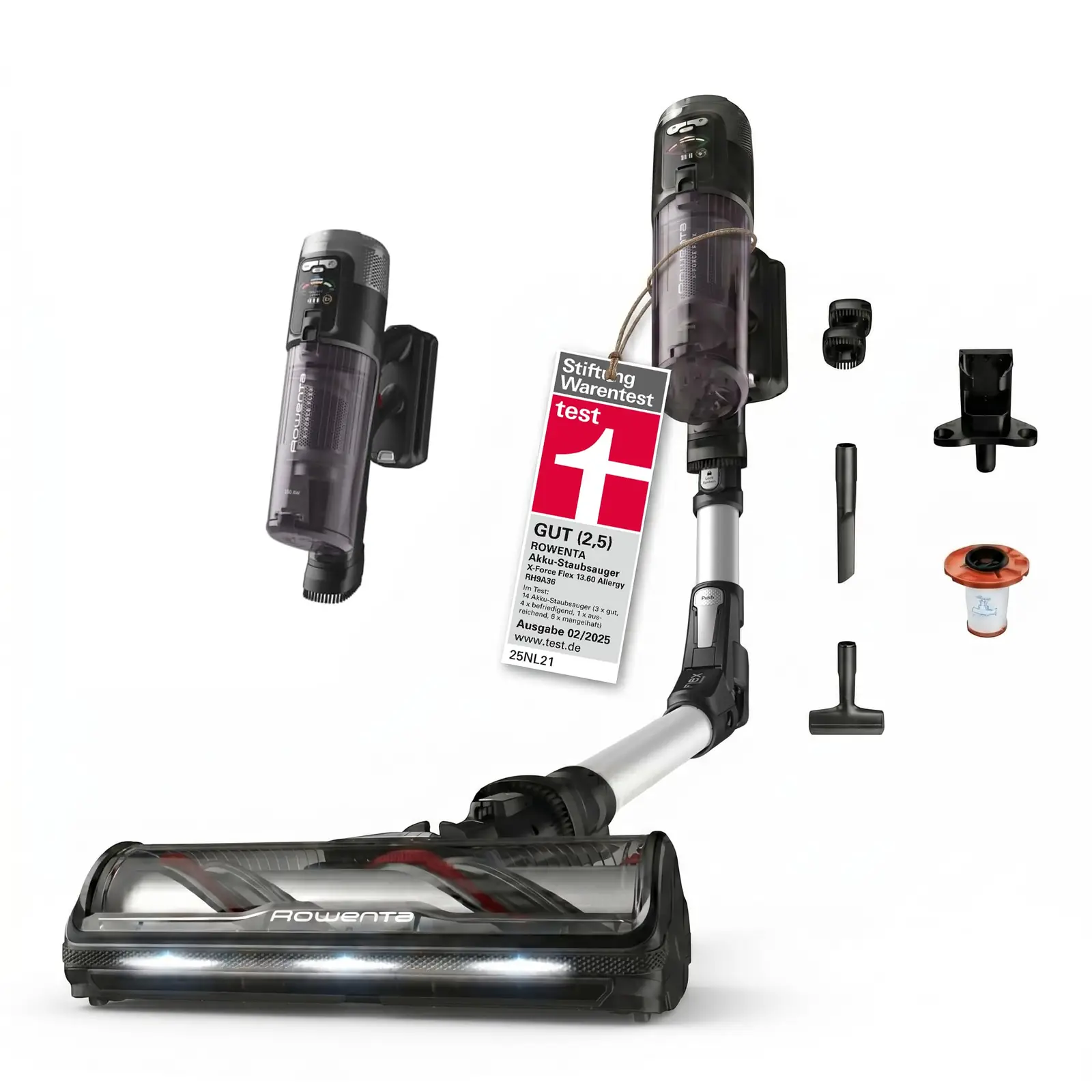 Rowenta X-Force Flex juhtmevaba tolmuimeja eesvaade